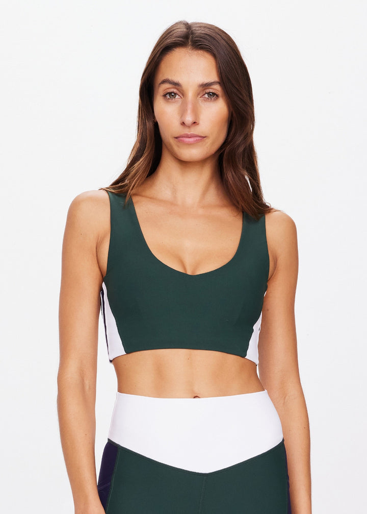 Playoff Isaac V Neck Bra - Eden Green