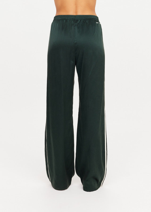 Marnie Silk Wide Leg Pant - Green