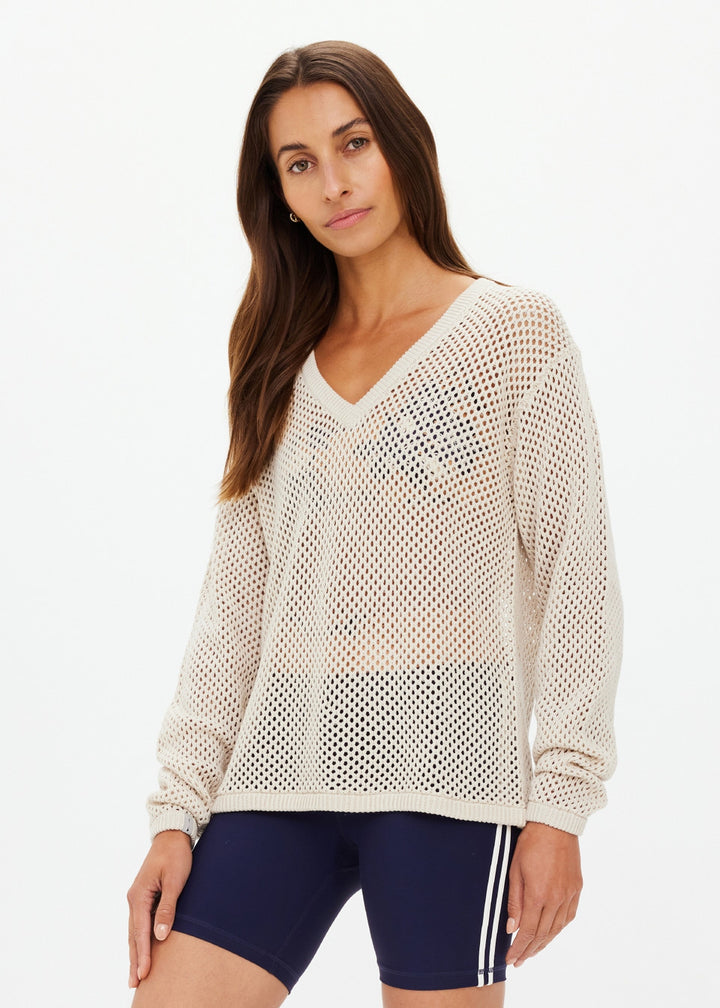 Josephine V-Neck Knit - Creme