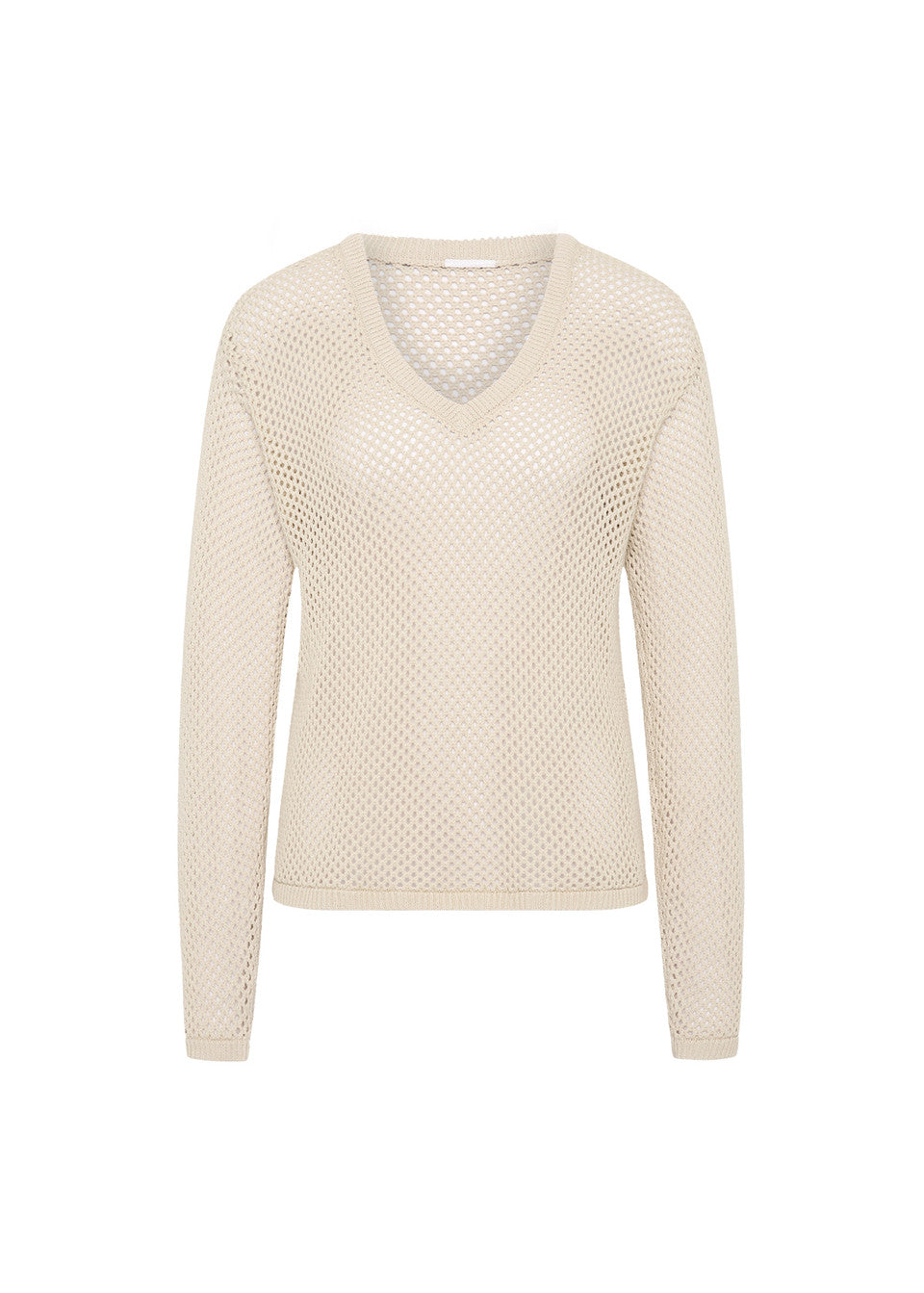 Josephine V-Neck Knit - Creme
