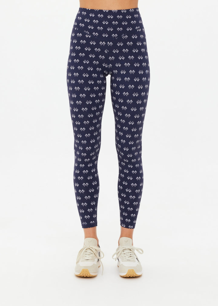 Cruzada 25in High Midi Pant - Navy Jacquard