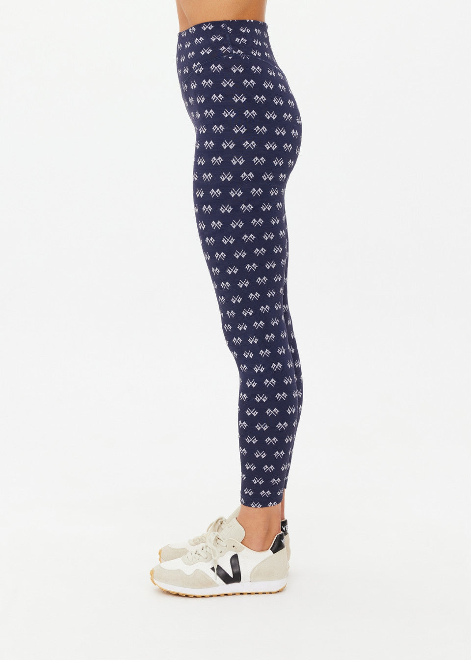 Cruzada 25in High Midi Pant - Navy Jacquard