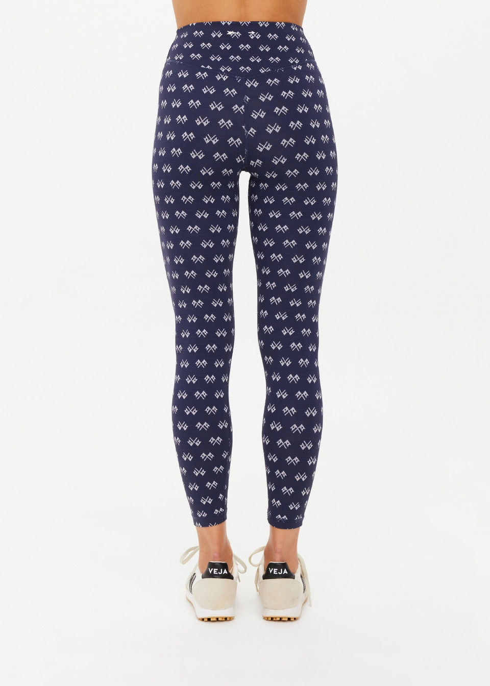 Cruzada 25in High Midi Pant - Navy Jacquard