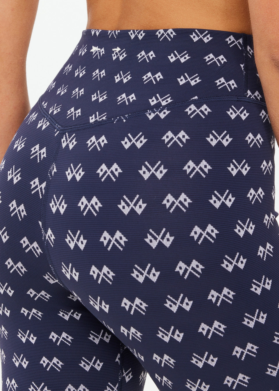 Cruzada 25in High Midi Pant - Navy Jacquard