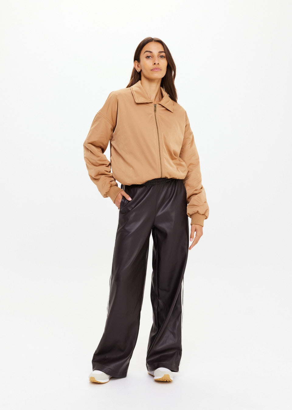 Carlotta Bomber Jacket - Tan