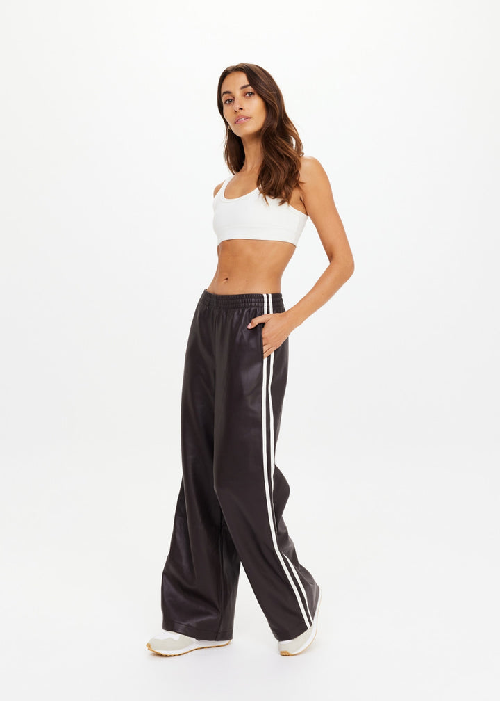 Vegan Leather Twilight Pant - Ebony