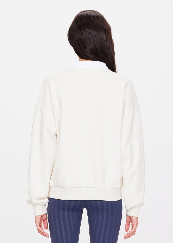 Pascal Collared Crew - Creme