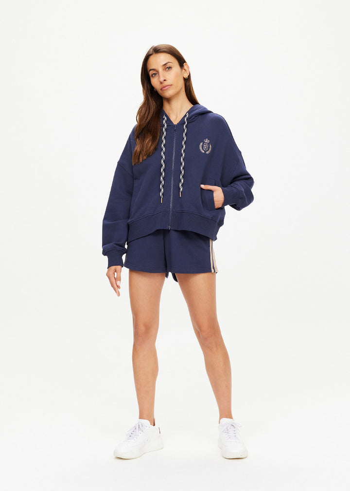 Cascade Jude Crop Hoodie - Navy