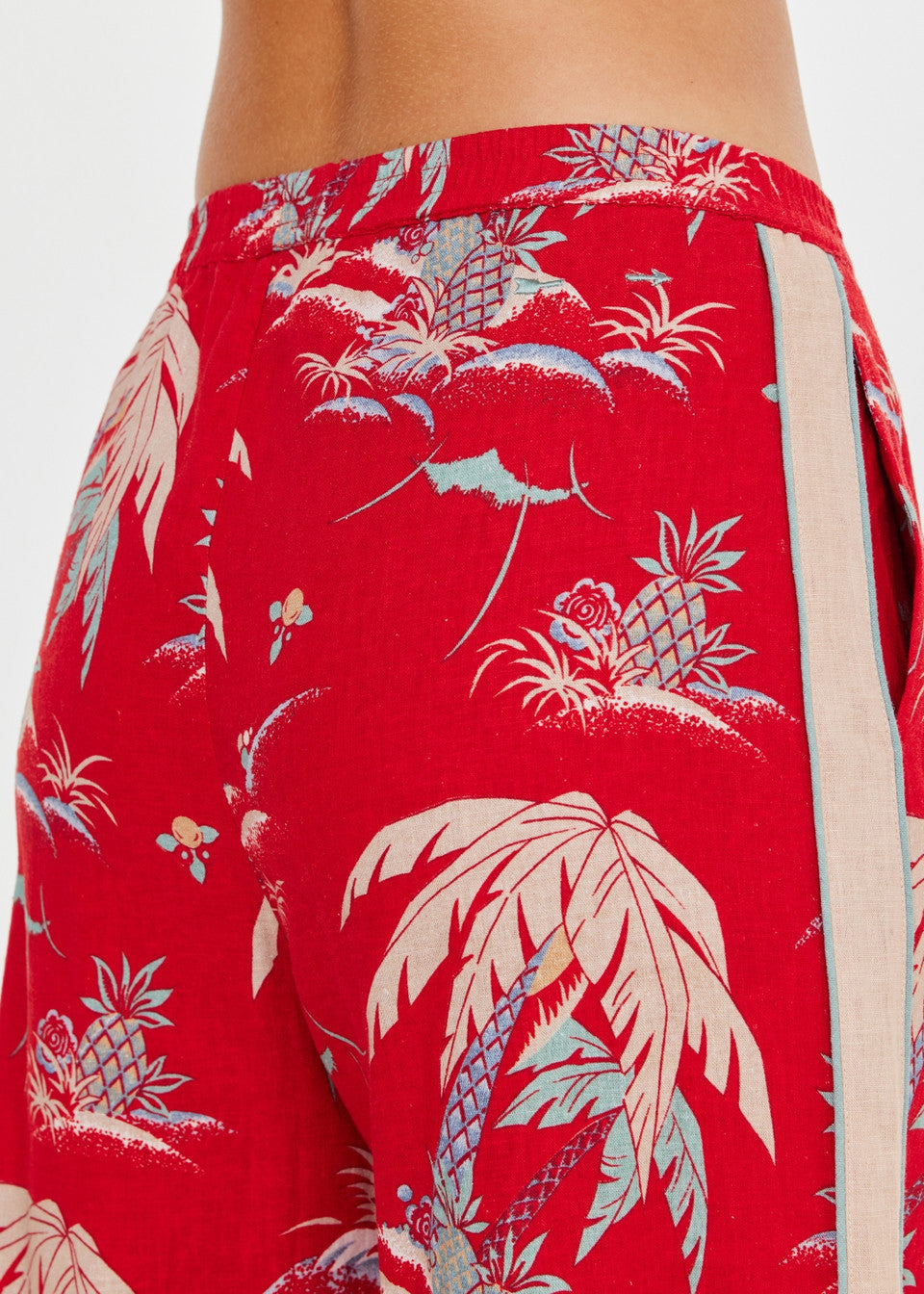 Palma Sierra Wide Leg Pant - Red Floral