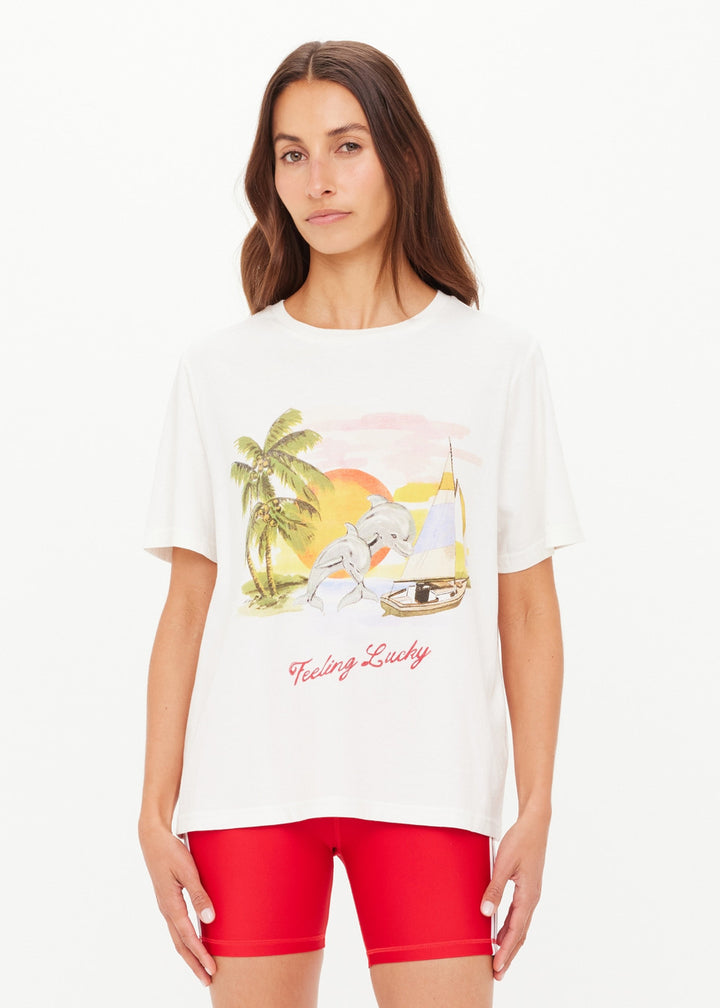 Feeling Lucky Jodhi Tee - Creme