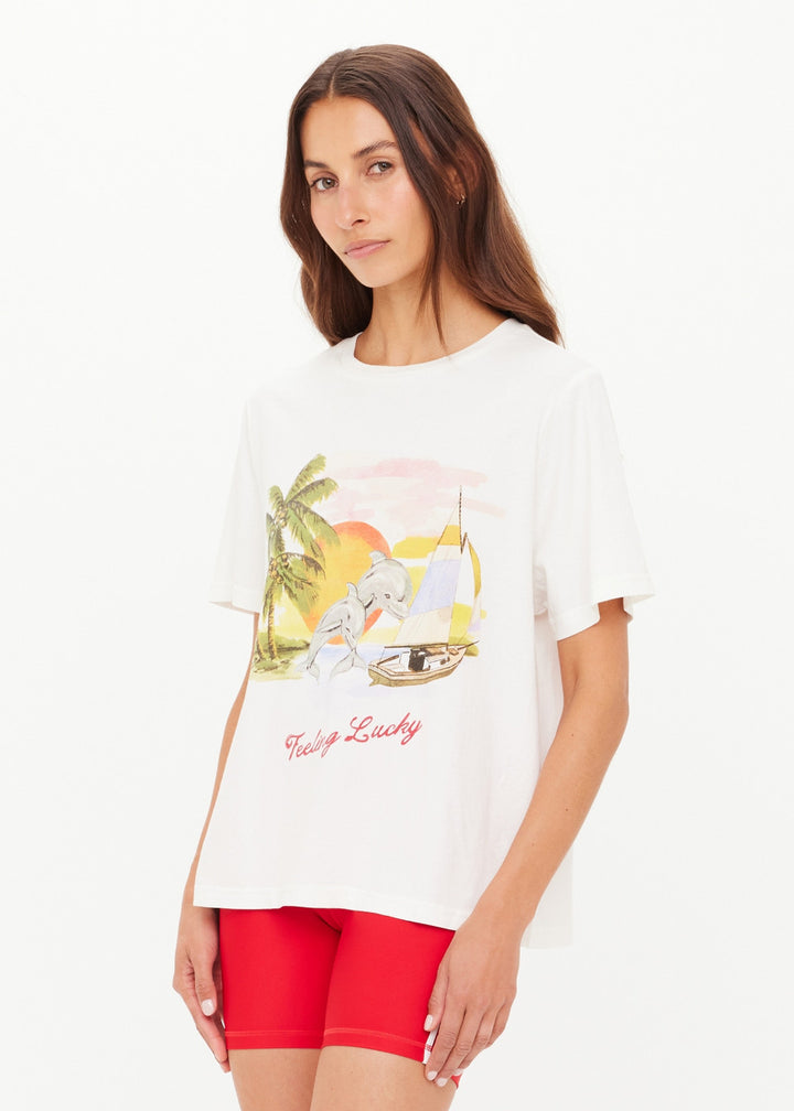 Feeling Lucky Jodhi Tee - Creme