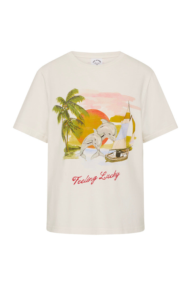 Feeling Lucky Jodhi Tee - Creme