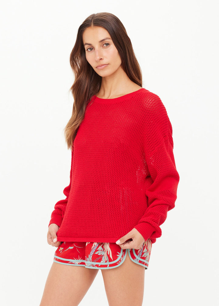 Fenway Sebastian Knit Crew - Cherry Red