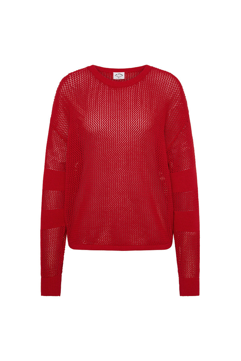 Fenway Sebastian Knit Crew - Cherry Red