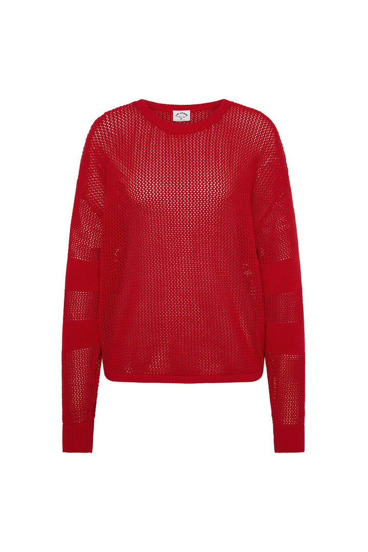 Fenway Sebastian Knit Crew - Cherry Red