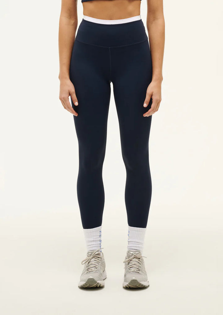 Vita Full Length Legging - Navy/White