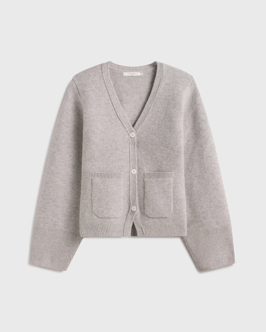 V-Neck Cardigan - Light Grey