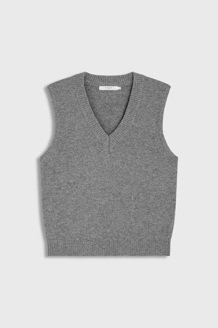 Wool Vest - Grey