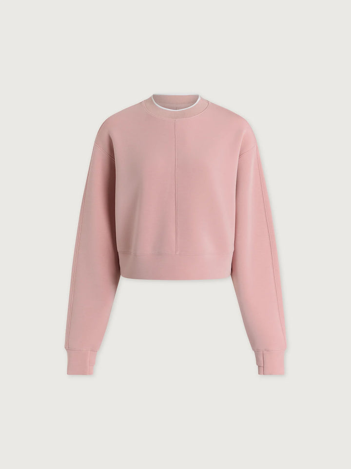 Tasmin Cropped Sweat - Zephyr Mauve