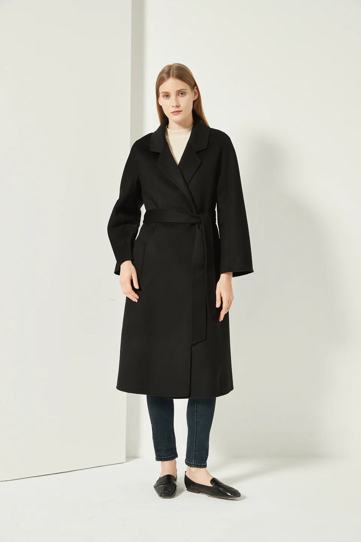 The Classic Wrap Coat - Black