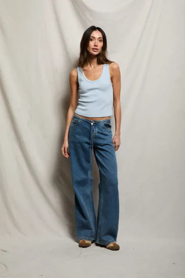 Blondie Tank - Powder Blue