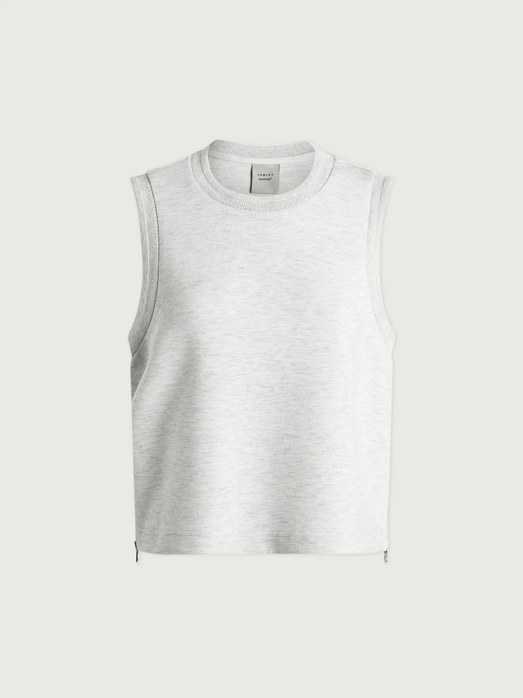 Shea Crop Tank - Ivory Marl