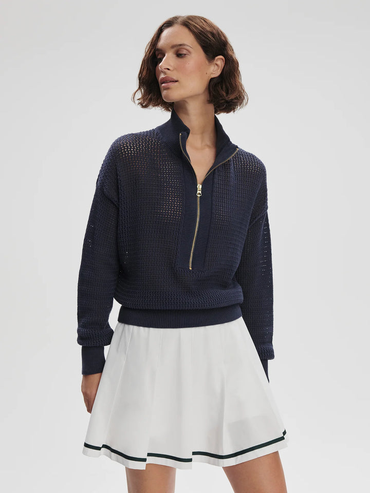Aurora Half Zip Knit - Blue Nights