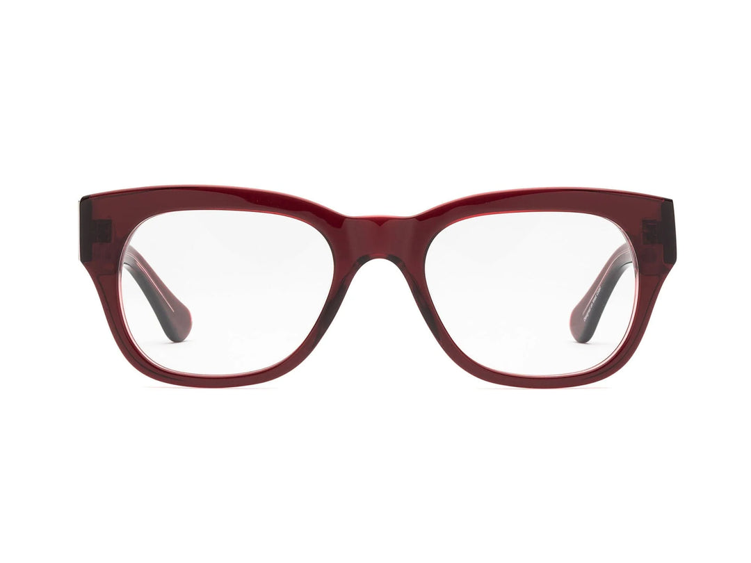 Miklos Reading Glasses - Polished Boxwine