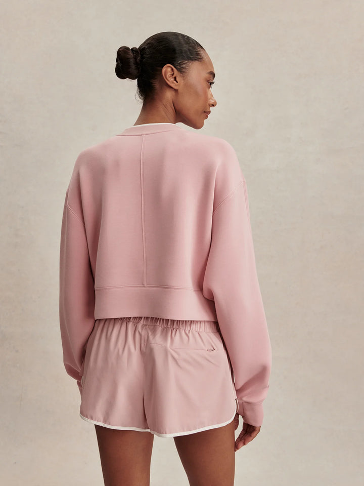 Tasmin Cropped Sweat - Zephyr Mauve