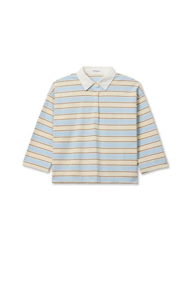 Daria Top - Powder Blue Stripe