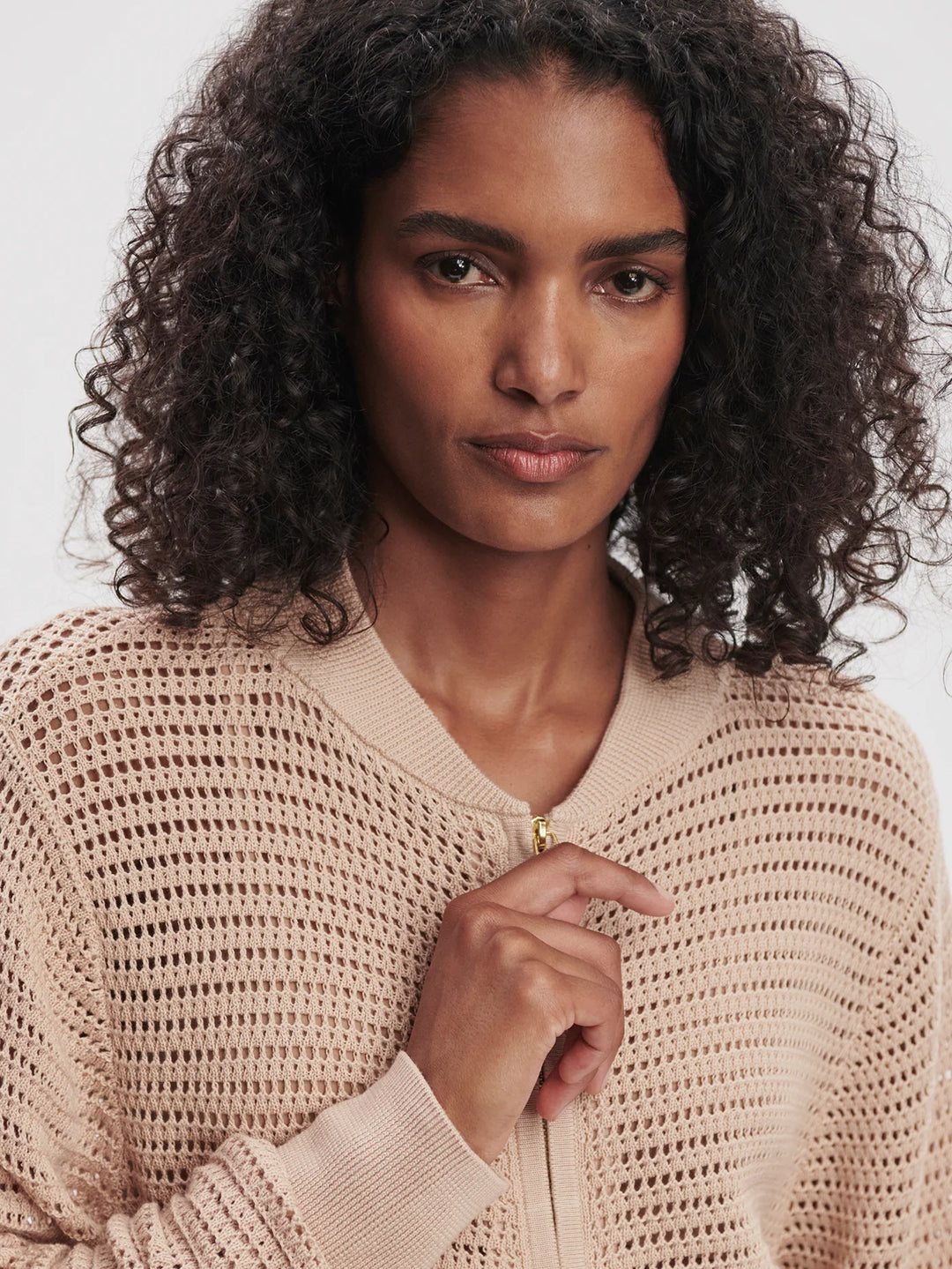 Lai Lightweight Knit Jacket - Moonlight