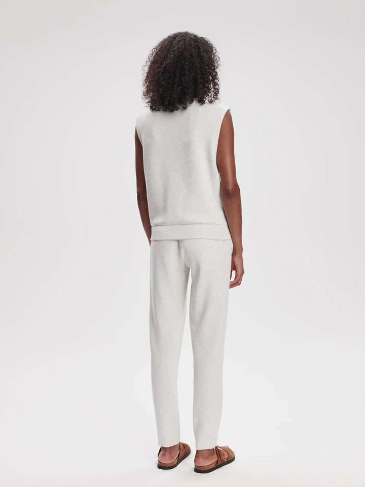 Vicky Button Gilet - Ivory Marl