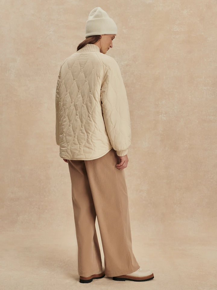 Serina Reversible Quilt Jacket - Sandshell
