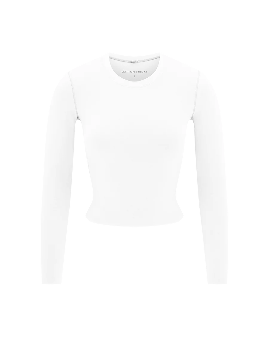 Super Moves LS Tee - Coconut (White)