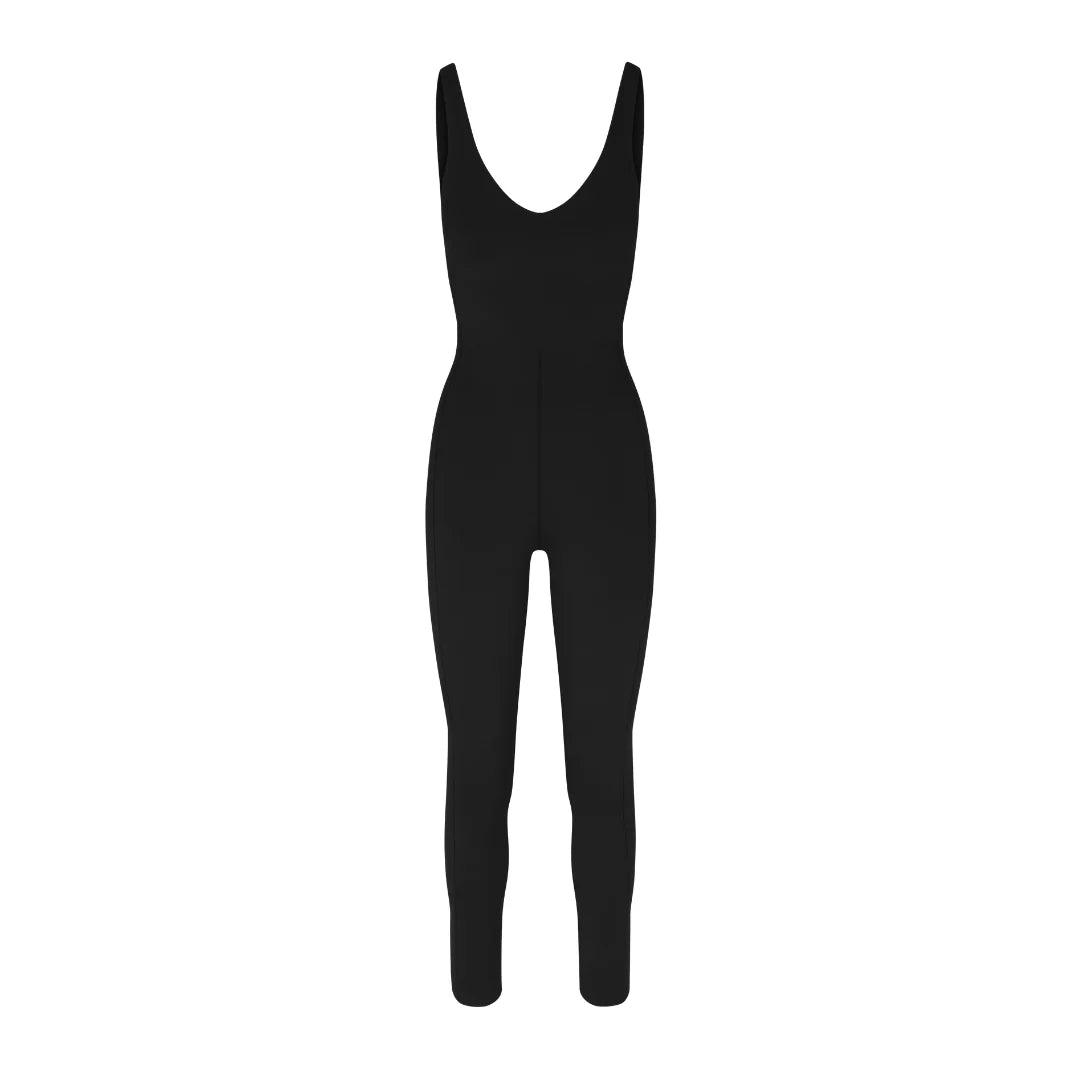 Plunge Playsuit - Jet (Black)