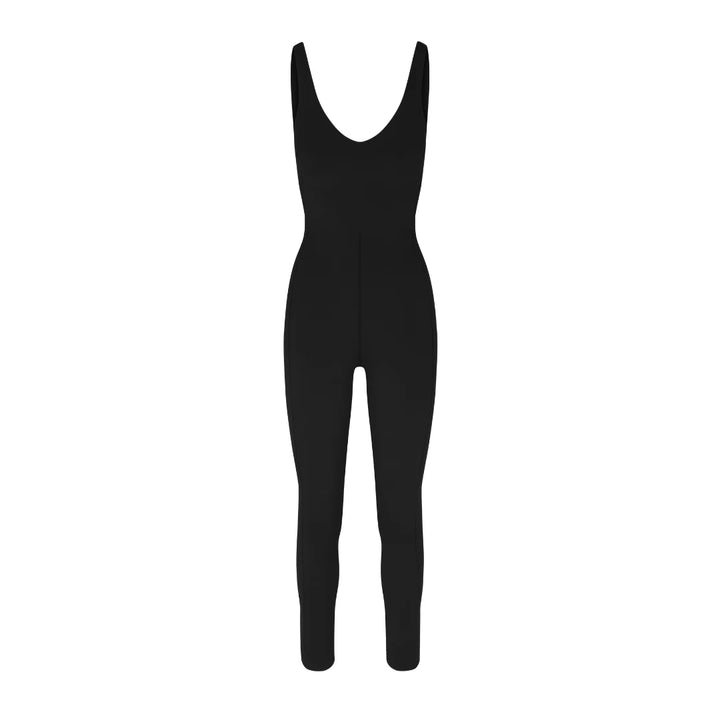 Plunge Playsuit - Jet (Black)