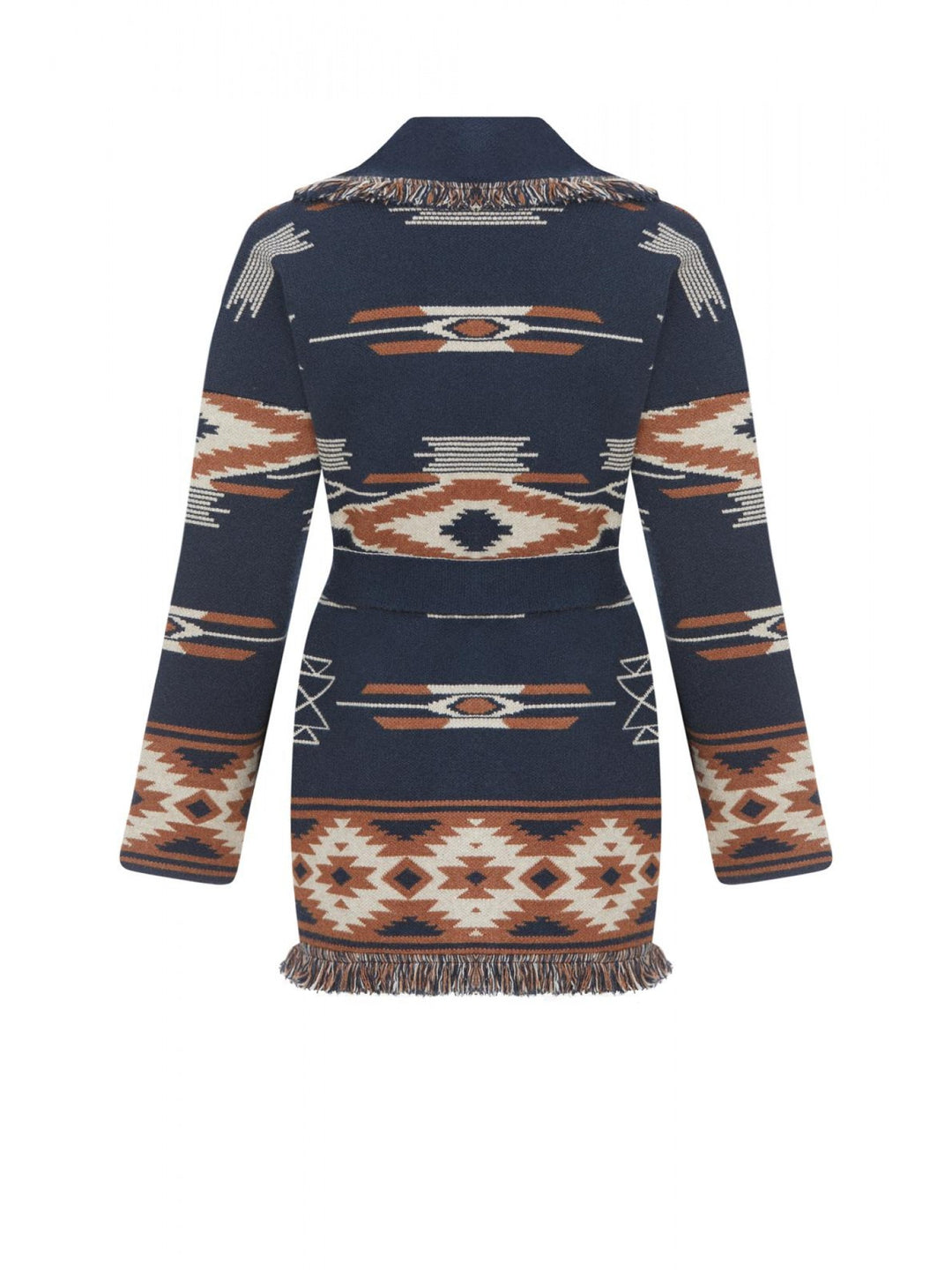 Peace Cardigan - Navy Jacquard