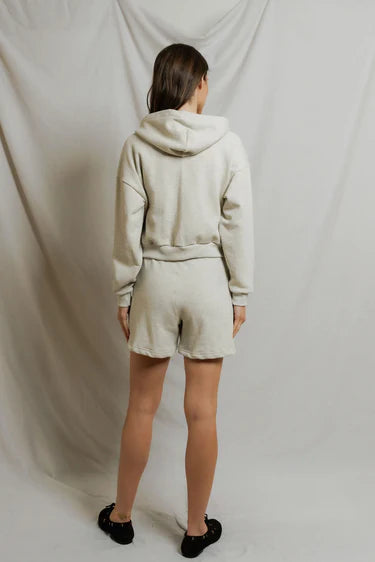 Sean French Terry Zip-Up Hoodie - Oatmeal