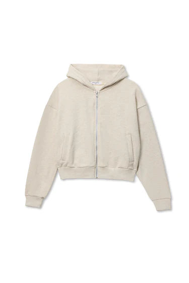 Sean French Terry Zip-Up Hoodie - Oatmeal
